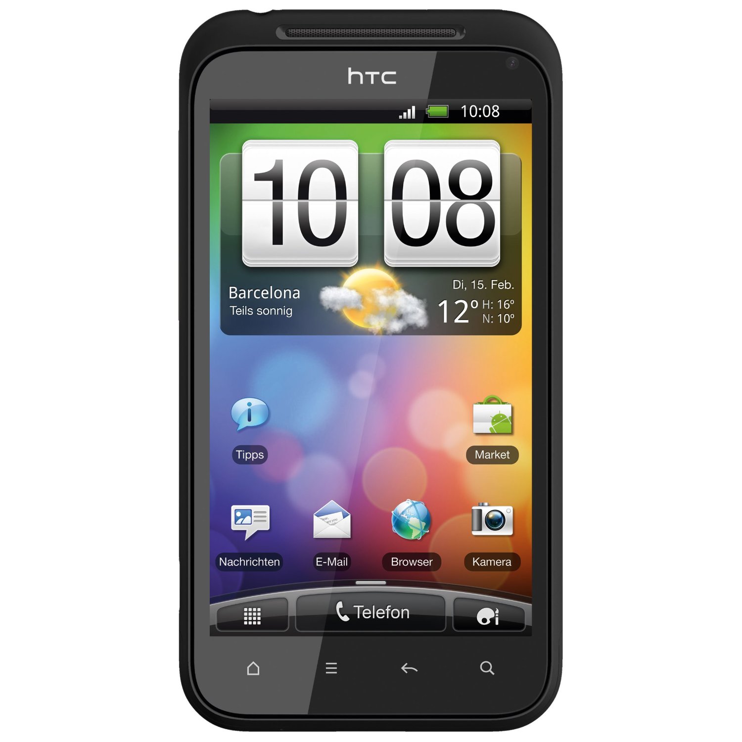 HTC Incredible S Android Smartphone (10.2cm (4 Zoll) Display, Touchscreen, 8 Megapixel Kamera, Android OS)