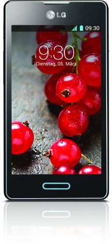 LG Optimus L5 II E460 Smartphone (10,2 cm (4 Zoll) Touchscreen, 1GHz, 512MB RAM, 5 Megapixel Kamera, Android 4.1) metallisch-schwarz