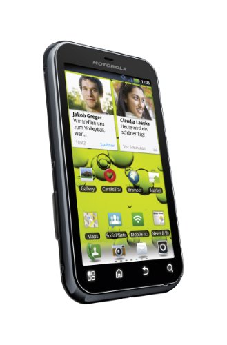 Motorola Defy+ Smartphone (9,3 cm (3,7 Zoll) Display, Touchscreen, 5 Megapixel Kamera, Android 2.3) schwarz