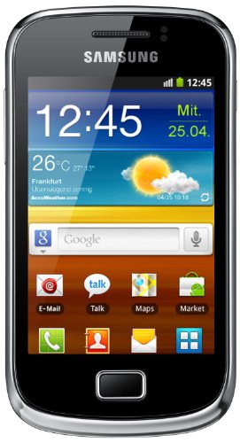 Samsung Galaxy mini 2 S6500 Smartphone (8,31 cm (3,27 Zoll) TFT-Touchscreen, 3,2 Megapixel Kamera, Android 2.3) modern-black