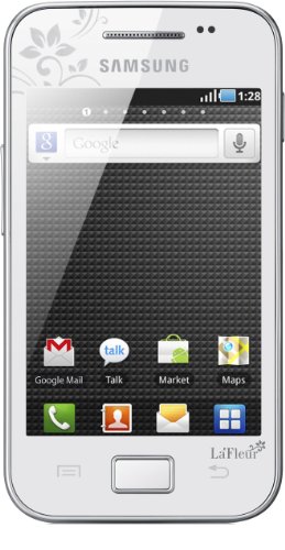 Samsung Galaxy Ace S5830i La Fleur Smartphone (8,9 cm (3,5 Zoll) Display, Touchscreen, Android 2.2, 5 Megapixel Kamera) pure-white - La Fleur
