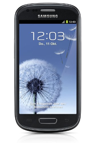 Samsung Galaxy S3 mini I8190 Mobiltelefon (10,2 cm (4 Zoll) AMOLED Display, Dual-Core, 1GHz, 1GB RAM, 5 Megapixel Kamera, Android 4.1) sapphire-black