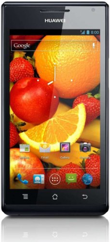 Huawei Ascend P1 Smartphone (10,9 cm (4,3 Zoll) Touchscreen, 8 Megapixel Kamera, Android 4.0) schwarz